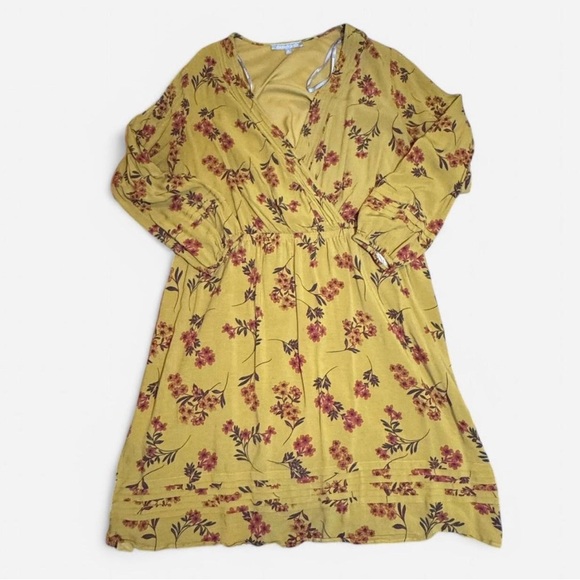 Daniel Rainn Women's Midi Floral Long Sleeve Dress Size 1X - Picture 2 of 6